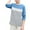 Blue, variant on Casual Long Sleeve T-Shirt for Boys Girls Color Block Round Collared Trendy Undershirt Lightweight Cozy Soft Undershirts