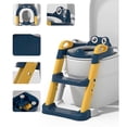 thumbnail image 3 of Kids Potty Training Seat with Step Stool Ladder & Safety Handles, Adjustable Splash Guard Toddler Potty Training Toilet Seat, 3 of 5
