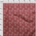 thumbnail image 2 of oneOone Cotton Jersey Red Fabric Leaves & Floral Artistic Sewing Fabric By The Yard Printed Diy Clothing Sewing Supplies 58 Inch Wide, 2 of 4