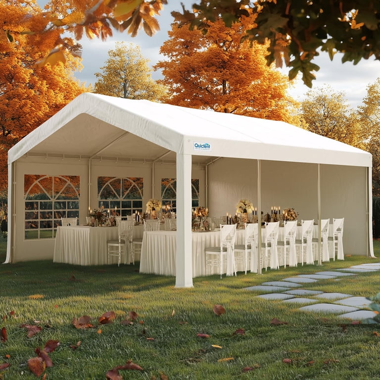 Quictent 13x20 Party Tent Heavy Duty Outdoor Canopy Tent Carport