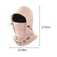thumbnail image 3 of CxhicLuv Outdoor Skiing Windproof Scarf Face Cover, Multifunctional Thermal Head Cover for Men Women, Breathable Milk Silk Outer Fleece Inner, 4-in-1 Mask Hat Earmuff, Adjustable Buckle, 3 of 7