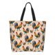 thumbnail image 1 of Fotbe Rooster Bolsa Tote Estética de Lona con Estampado para Mujer - Bolsa Reutilizable de Hombro Casual para Vacaciones, Compras, Trabajo y Gimnasio, 1 of 8
