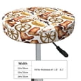 thumbnail image 4 of Haiem Western Cowboy Print Cushion Round Bar Chair Seat Cover Bar Chair Cushion Covers Elastic Washable Bar Chair Cover,Protects from Scratches and Stains-14 inch, 4 of 7