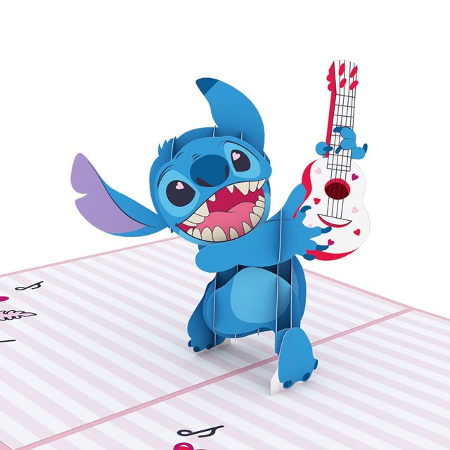 Tarjeta de San Valentín Lovepop 3D Disney Pop-Up Lilo Stitch