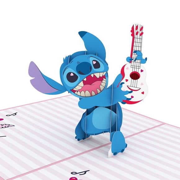 Tarjeta de San Valentín Lovepop 3D Disney Pop-Up Lilo Stitch