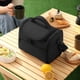 thumbnail image 2 of Lonchera Térmica Impermeable con correa - Bolsa de Almuerzo Aislante con Capacidad Grande, Antifugas y Fácil de Limpiar Hielera Portátil para Trabajo/Picnic/Viajes (Negro), 2 of 4