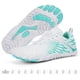 thumbnail image 5 of Zapatos Unisex Cómodos Playa Descalzos para Hombres Mujeres (37) Azul Blanco, 5 of 9