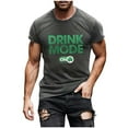 thumbnail image 4 of Goodtrade8 Green Men's St.Patrick's Day Big and Tall Short Sleeve Printed Crew Neck Casual T-Shirts for Men, 4 of 4