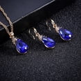 thumbnail image 7 of SmartBy Vintage Teardrop Rhinestone Women Jewelry Set Necklace Hook Earrings Pendants, 7 of 7