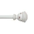thumbnail image 1 of Mainstays 3/4” White Faux Wood Urn Adjustable Window Curtain Rod, 30”-84”, 1 of 4