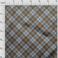 thumbnail image 3 of oneOone Polyester Spandex Brown Fabric Checks Sewing Fabric By The Yard Printed Diy Clothing Sewing Supplies 56 Inch Wide, 3 of 4