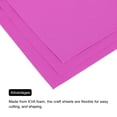 thumbnail image 4 of Unique Bargains EVA Foam Sheets Rose Red 2 Inch x 2 Inch 1mm Thick Crafts Foam Sheets 5Pcs, 4 of 6