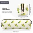 thumbnail image 3 of Fotbe Corn Estuche para Lápices de Cuero con Estampado, Estuche con Cremallera Resistente, Organizador Compacto y Elegante para Papelería, 3 of 7