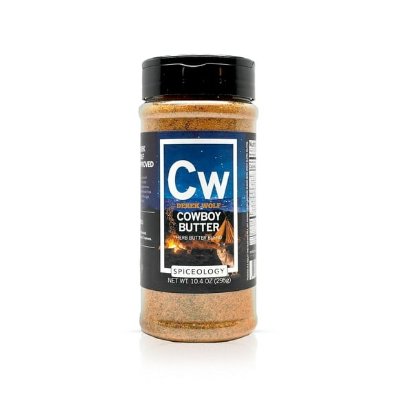 Spiceology –  Derek Wolf Cowboy Butter – Bold Buttery Blend with Garlic, Smoked Paprika & Mustard for Brisket, Pork Chops, Chicken & Steak – 10.4 oz