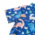 thumbnail image 4 of LOVEBAY Toddler Baby Boys Summer Print Shirt Outfits Clothes Short Sleeve Button Down Tops + Shorts Set Boy Gentleman Short Set, 4 of 8