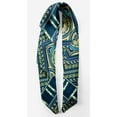 thumbnail image 3 of Phagun Blue Tribal African Pure Silk Printed Head Bandanas Summer Neck Wrap Square&nbsp;Scarf, 3 of 6