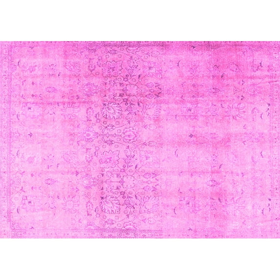 Ahgly Company Indoor Rectangle Persian Pink Traditional Area Rugs, 5' x 8'
