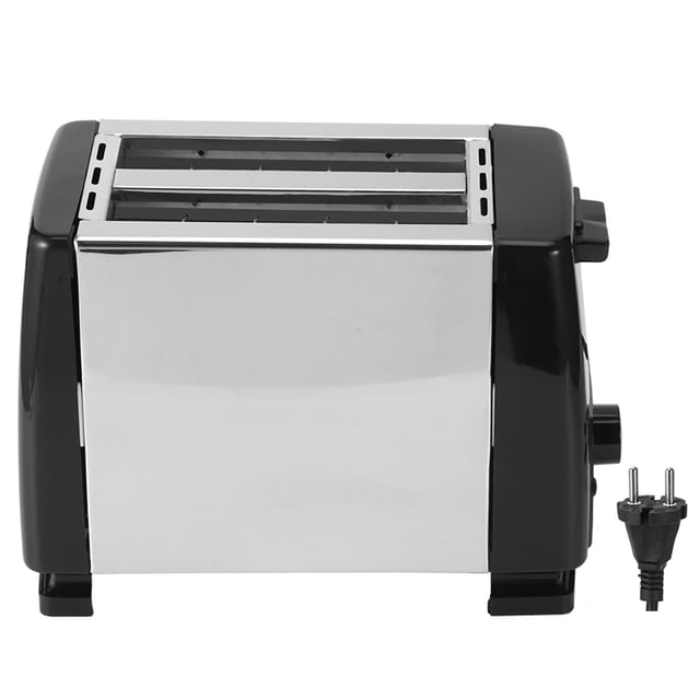 650-850W 2 Slice Bread Toasters 6 Gears Breakfast Cooking Machine EU Plug 220‑240V Black
