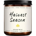 thumbnail image 1 of Fall Candle | Harvest Season Scented Soy Candle - Autumn Aromatherapy Jar Candles for Home, 7 oz - Fall Gifts for Men and Women, 1 of 7