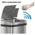 thumbnail image 2 of Touchless 2.5 Gallon Sensor Garbage Can with AbsorbX Odor Filter and Fragrance, Touchless Automatic Stainless Steel Trash Bin, Perfect for Bathroom and Office, 2 of 6