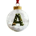 thumbnail image 2 of Adorno Navideo De Bola Con Letras, De Cristal, 10 Cm, Transparente, Para Decorar Rboles De Navidad, Coronas, Decoracin Invernal Del Hogar, Paquete De 6, UKHBMC, 2 of 9