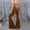 Brown, variant on High Waist Flared Pants Velvet Trousers With Shine Slim Fit Casual Comfortable Palazzo Bottoms Women's Lounge Pants Purple S
