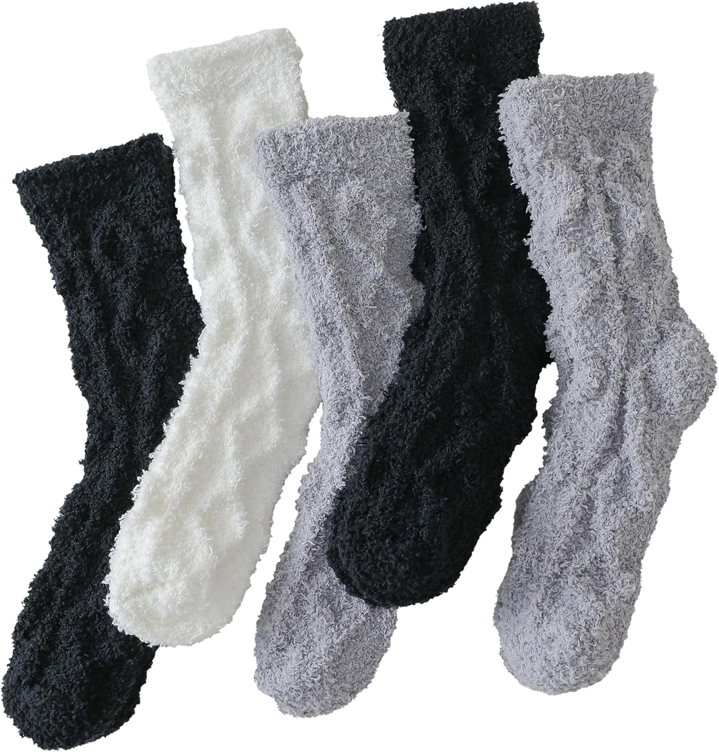 Dohia Fuzzy Slipper Socks For Women – Super Soft, Non-Slip Grips, Warm Winter & Christmas Gift