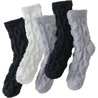 DivanTree 3 Pairs Christmas Fuzzy Socks for Women Non Skid  display picture 3