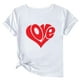 thumbnail image 1 of Camisetas de Manga Corta para Mujeres, Camiseta de Cuello Redondo Impresa de Moda, Primavera Y Verano Casual, 1 of 1