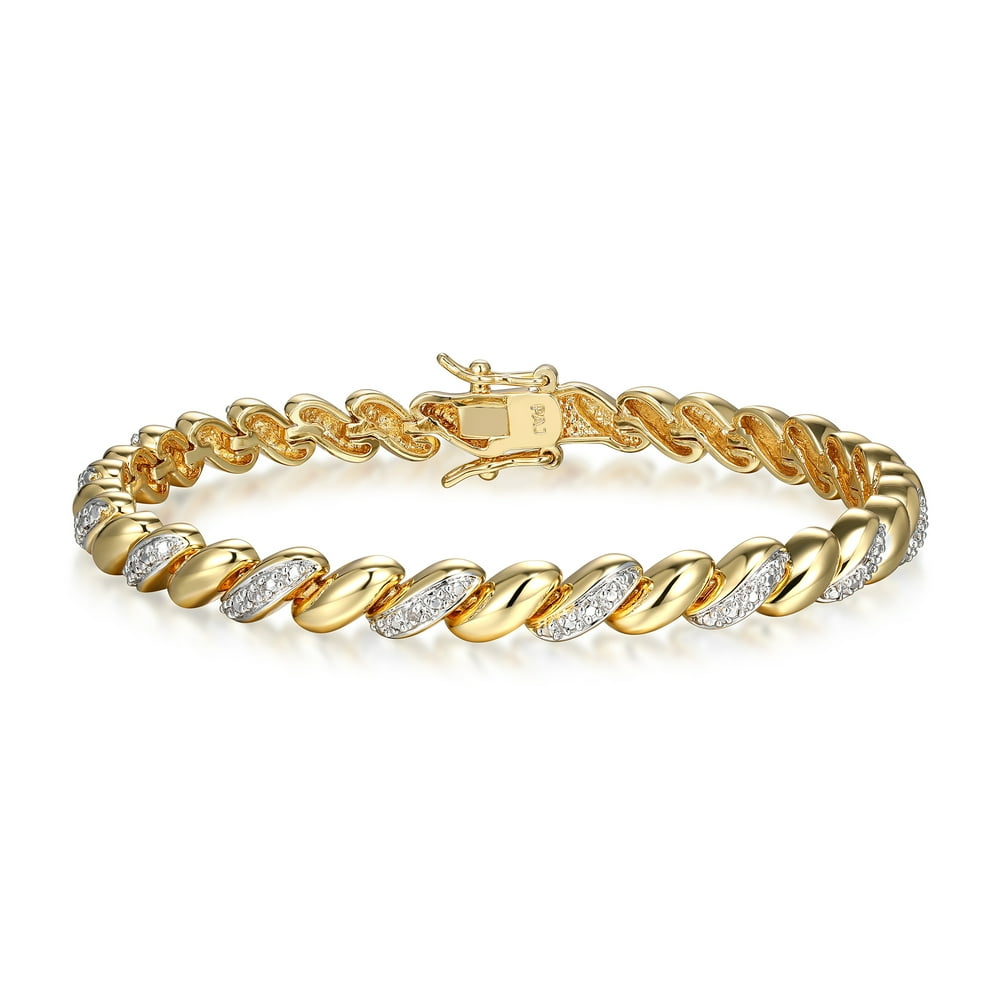 Forever Facets Forever Facets Fine Silver Plated Gold Tone San Marco