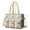 Pioneer Flower Floral-1, variant on Teacher Tote Bag,Pioneer Flower Floral Print Pattern Teacher Utility Tote Bag,Large Work Tote Bags for Women with Multiple Pockets,Top Zipper Closure,13.8x10.6x6.7 Inch