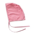 thumbnail image 6 of Agkizg Summer Plaid Ruffle Sleeve One-Piece Swimsuit And Matching Swim Cap Set for Infant Beach Pool Bathing Activities Swimsuits (Baby Girls), 6 of 6