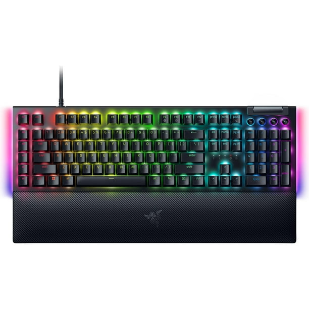 Teclado mecánico para juegos Razer BlackWidow V4 con interruptores amarillos