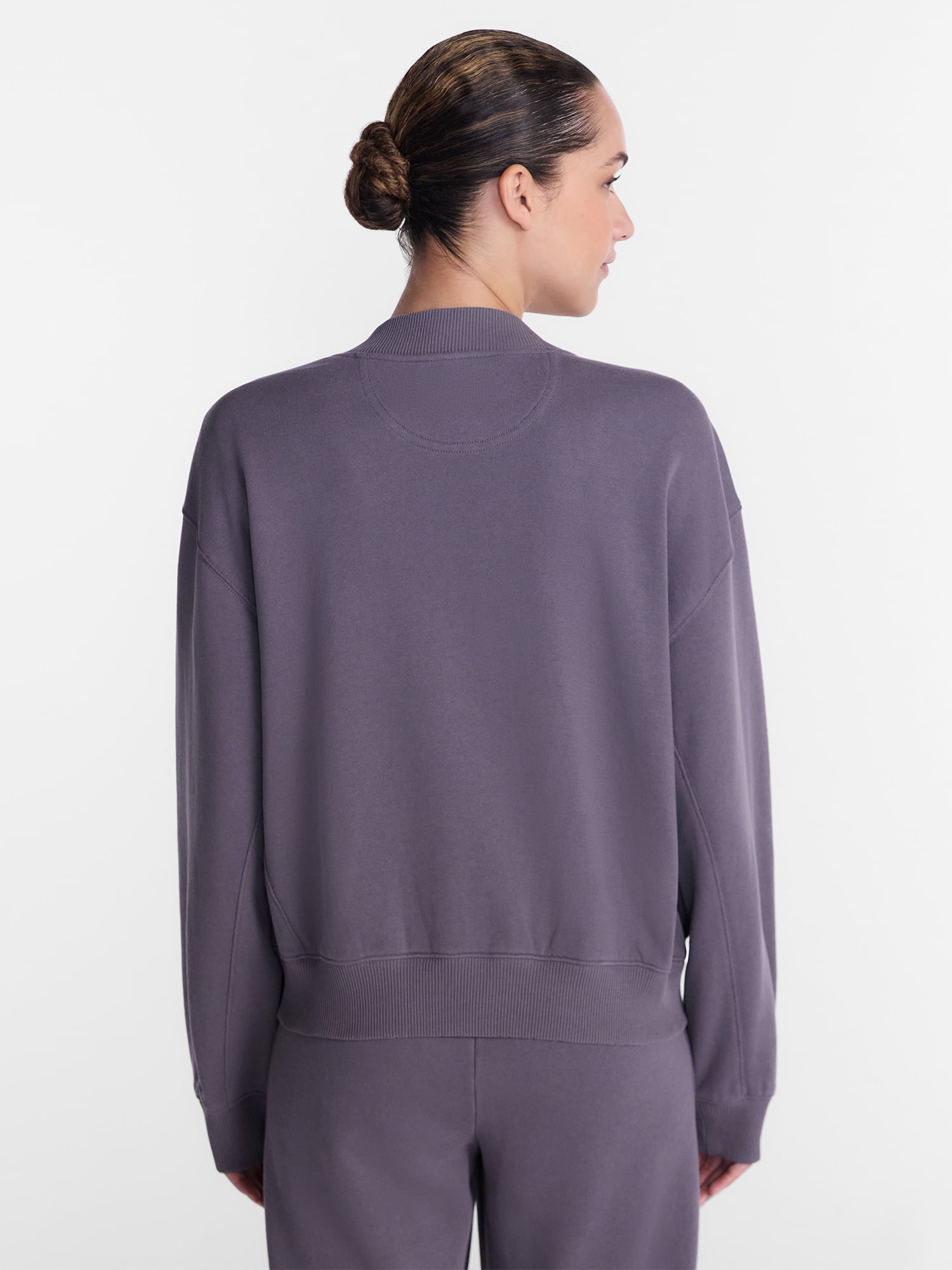 Athletic Works Women's and Women's French Terry Cardigan with Long Sleeves, Sizes XS-4X