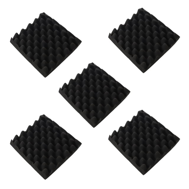 5piezas 25X25X5CM Espuma de Aislamiento de Sonido Caja de Carton Estudio de Espuma Acustica Tratamiento