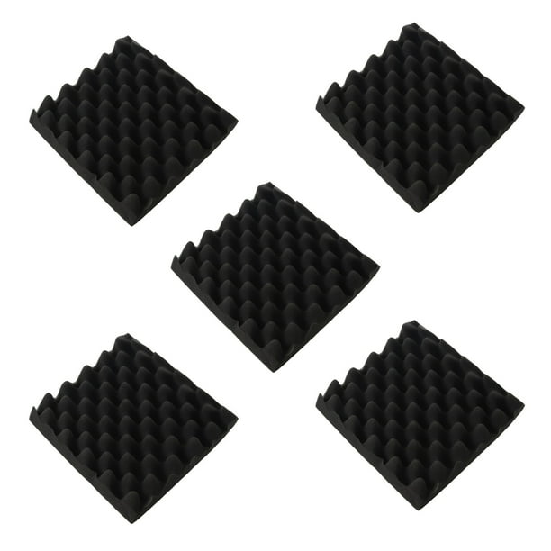 5piezas 25X25X5CM Espuma de Aislamiento de Sonido Caja de Carton Estudio de Espuma Acustica Tratamiento