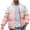 Pink, variant on Dovford Mens Winter Padded Jackets Full Zipper Windproof Jacket Coat