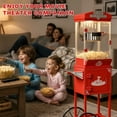 thumbnail image 3 of 10 OZ Popcorn Machine, ENYOPRO Popcorn Maker with Cart, 40-Cup Capacity, Removable Stainless Steel Kettle, Perfect for Home Theater, Party, Wedding & Birthday, Red, 3 of 14