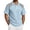 3#Light Blue, variant on BRANROY Men's Polo Shirts for Men - Short Sleeve Button Down Casual Golf Tops, Waffle Knit Lightweight Summer Beach Tops,Army Green L