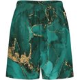 thumbnail image 3 of NICKSUN Shorts de Pyjama Amusants pour Hommes, Bas de Pyjama Doux avec Poches, Vert Or Mable, TG, 3 of 6