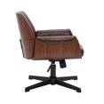 thumbnail image 3 of FOH Silla de Oficina con Madera de Nogal y Base Negra de 4 Puntas, 3 of 8