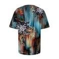 thumbnail image 5 of Giftesty Womens Plus Size Clearance Women's Summer Loose Printing Short Sleeve Crew-Neck T-Shirt Casual Tee Tops, 5 of 5