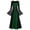 Green, variant on Oksale Gothic Dresses for Women Full Length Lace Up Renaissance Dress Gowns Flare Long Sleeve Square Neck Retro Medieval Dresses for Evening Party Hot Pink S