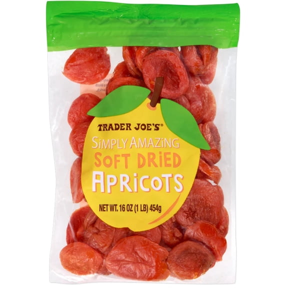 Trader Joe's Simply Amazing Soft Dried Apricots, 16 oz (1 lb)
