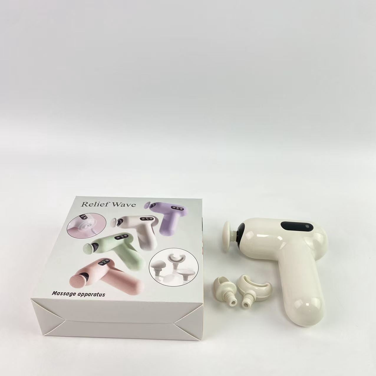 Relief Wave Massage apparatus,Massage Gun, Pocket-Sized Deep Tissue Massager Gun, Portable Percussion Muscle Massager Gun, Ultra Small & Quiet Muscle Massage Gun