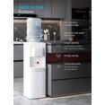 thumbnail image 4 of TABU Top Load Water Cooler Dispenser,Holds 3 or 5 Gallon Bottle, Storage Cabinet and Child Safety Lock (White), 4 of 8