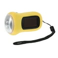 thumbnail image 6 of TABLZONE Compact Solar Hand Crank Flashlight, Yellow ABS, Multipurpose Outdoor LED Torch for Camping Hiking Emergency, 6 of 8
