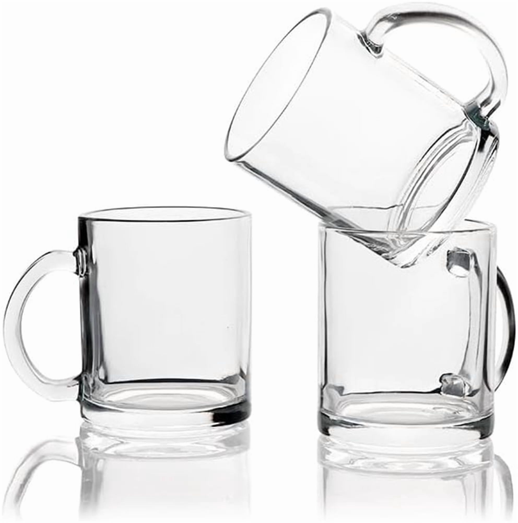 3 Pack 12 oz Sublimation Blank Clear Glass Beer Mugs Glass Coffee Mugs Diy Heat Transfer Print Gift