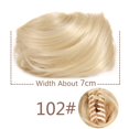 thumbnail image 5 of 2Pcs Mini Claw Clip in Messy Bun Chignon Synthetic Hair Cat Ears Bun Extensions Wig Accessory Ponytail Updo Hair Pieces, 5 of 5