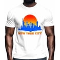 thumbnail image 2 of Camisetas para hombre con silueta de la ciudad de Nueva York, camisetas casuales de manga corta para hombre, camisetas gráficas para adolescentes, niños y hombres, 2 of 8
